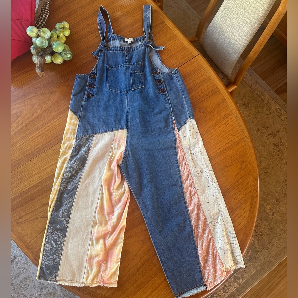 BOHO Easel Blue Denim Overalls